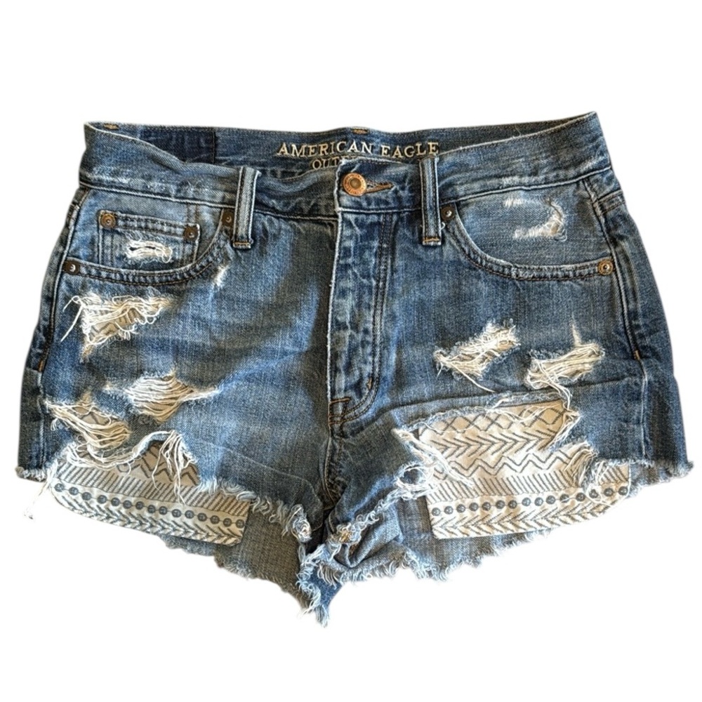American Eagle Vintage High Rise Festival Jean Shorts
